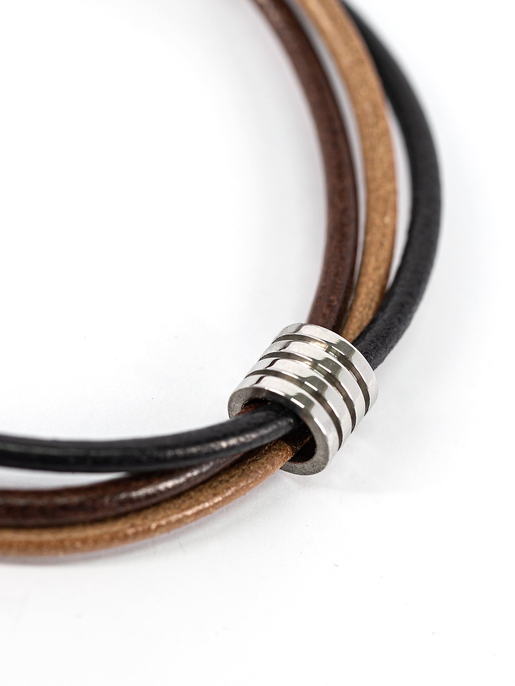 Aqua Beach  Leather & Stainless Steel - Trilogy