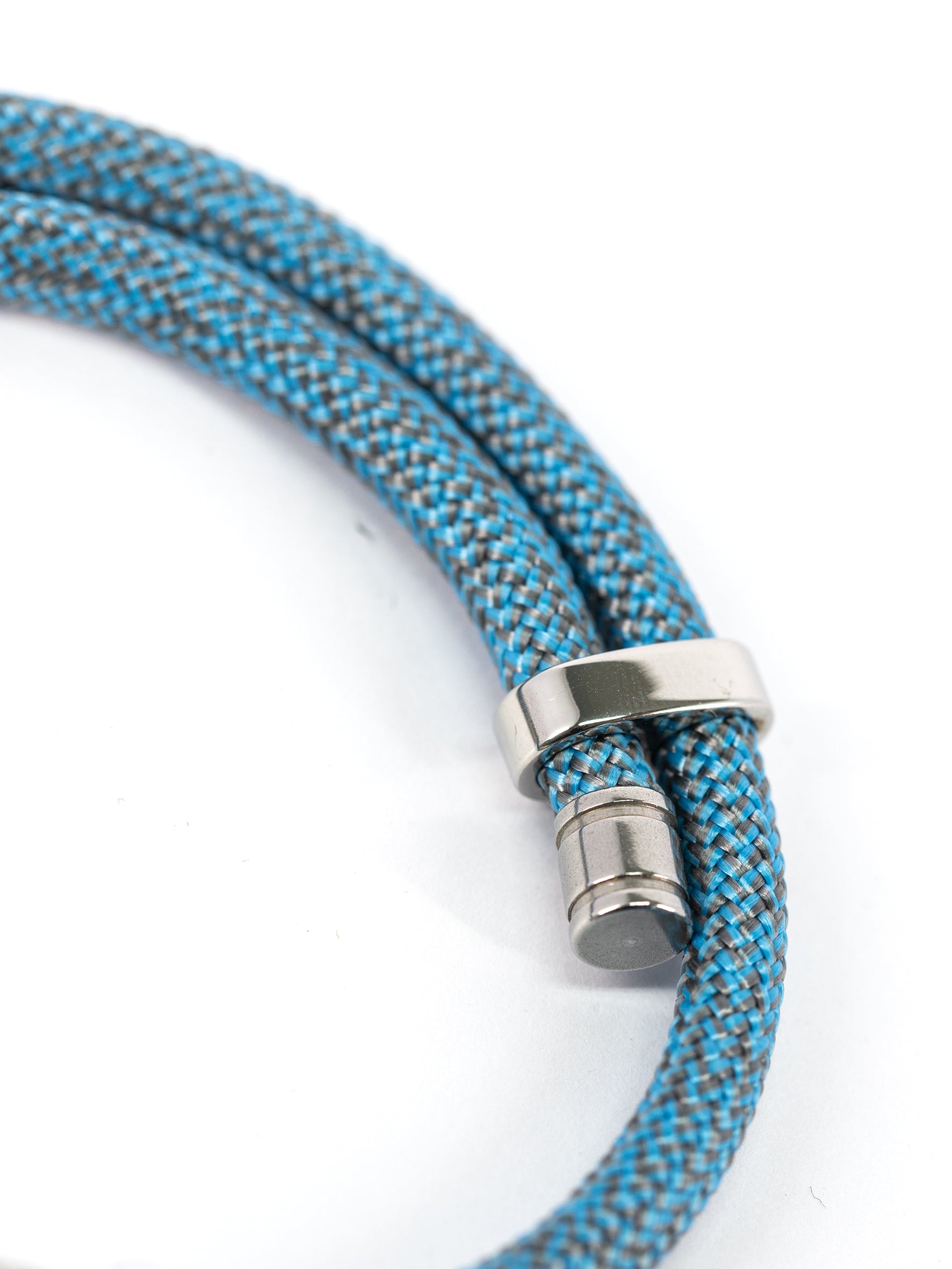 Aqua Beach Recycled Plastic Bracelet - WAVE Blue Adjustable