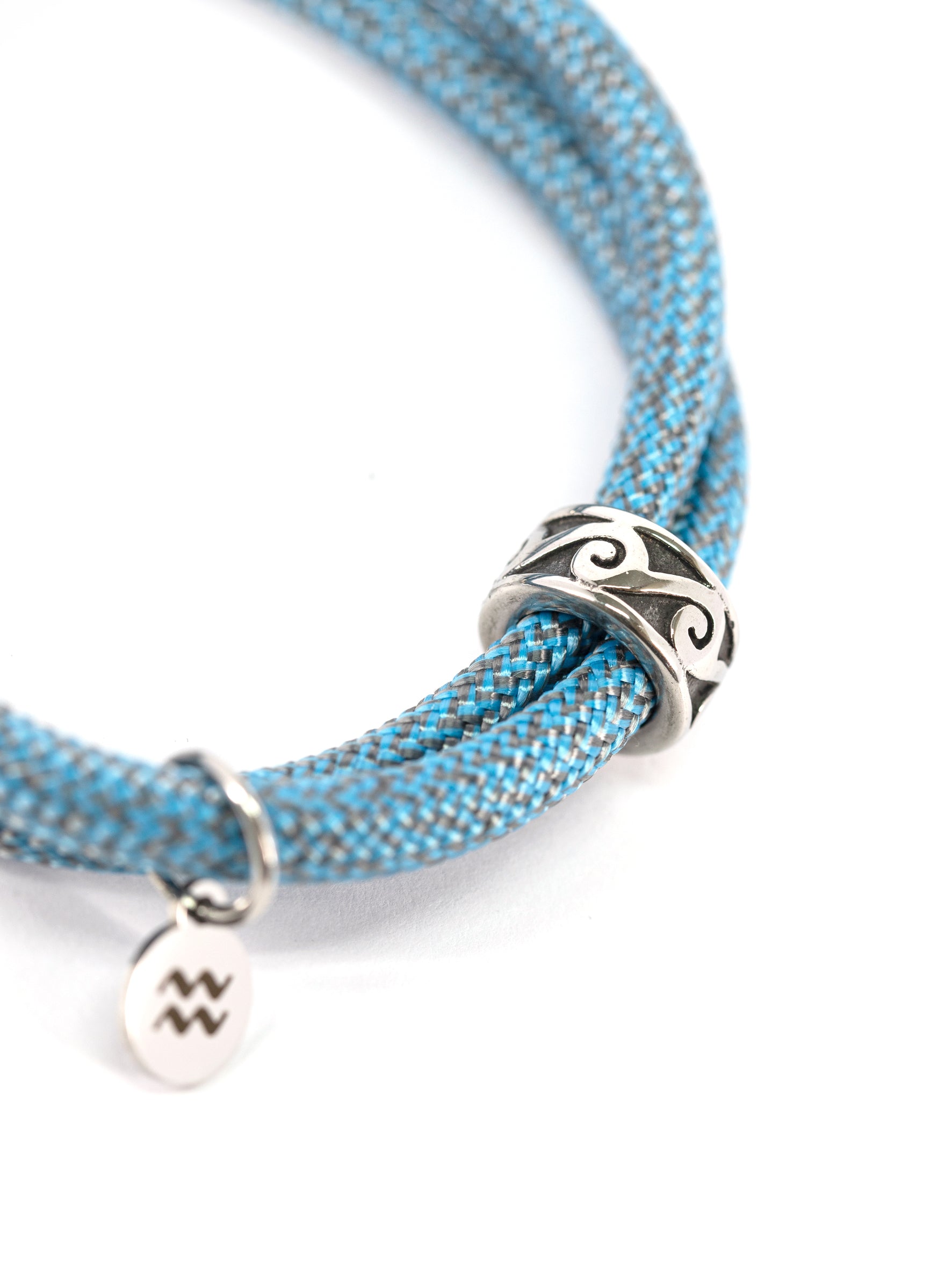 Aqua Beach Recycled Plastic Bracelet - WAVE Blue