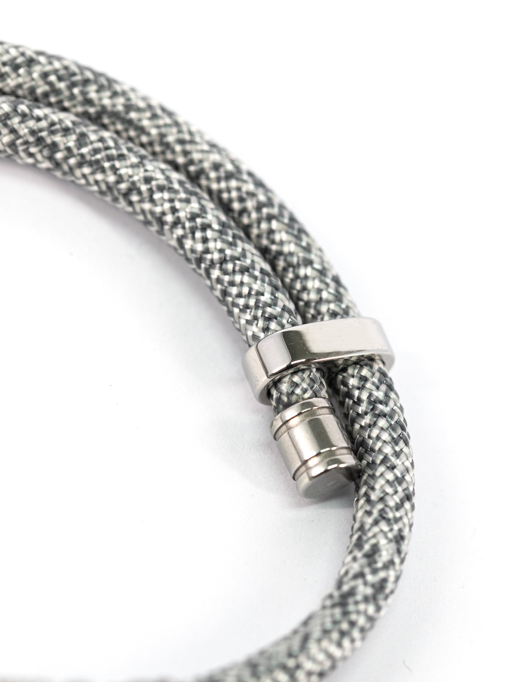 Aqua Beach Recycled Plastic Bracelet - WAVE Grey Adjustable