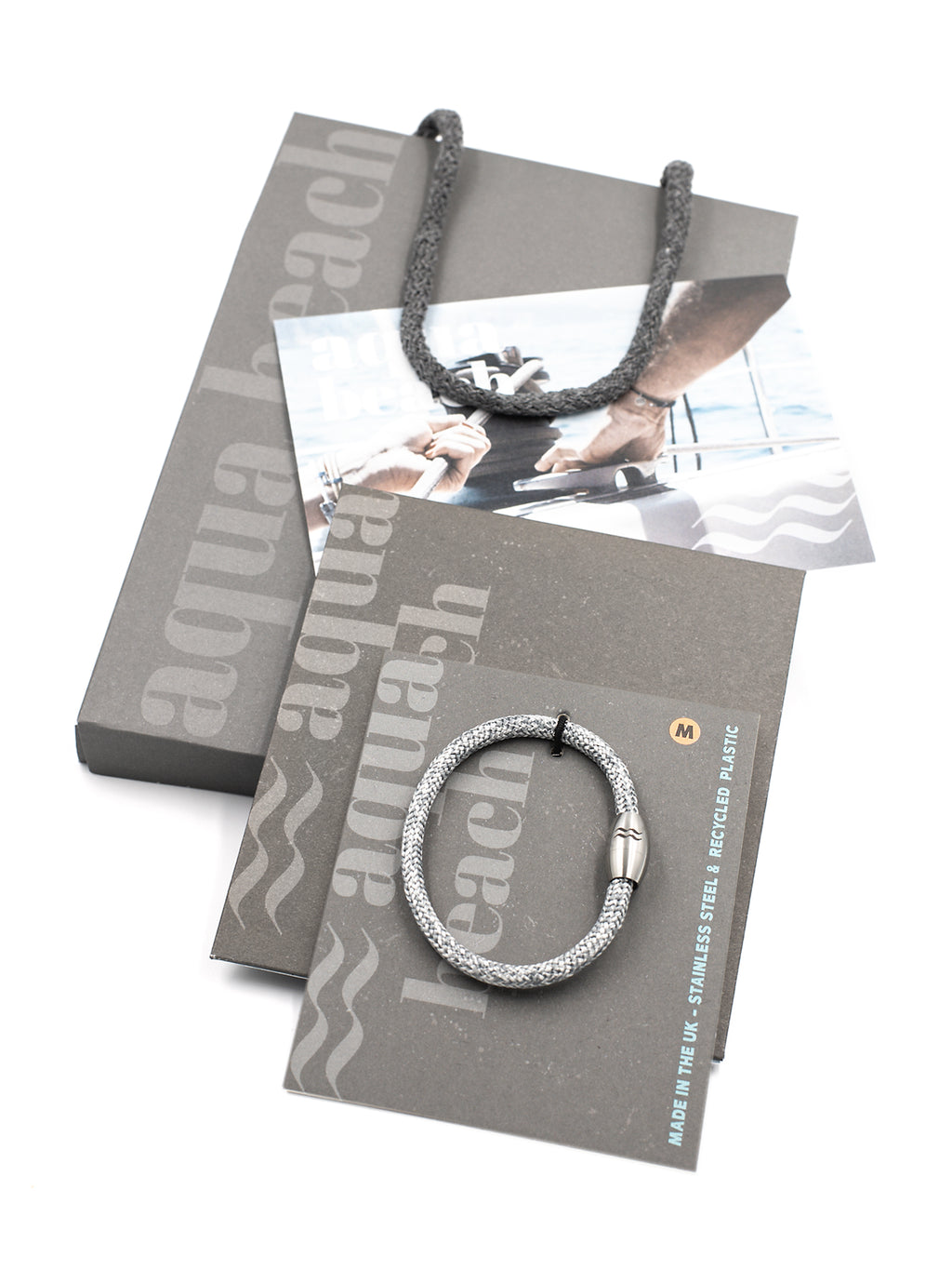 Rope Bracelet - Recycled - Grey