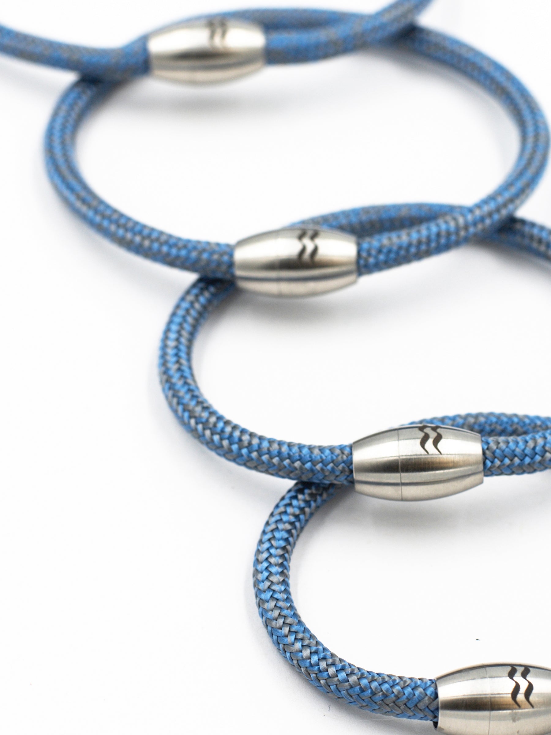 Aqua Beach Recycled Plastic Bracelet, Beach Jewellery, made in the UK