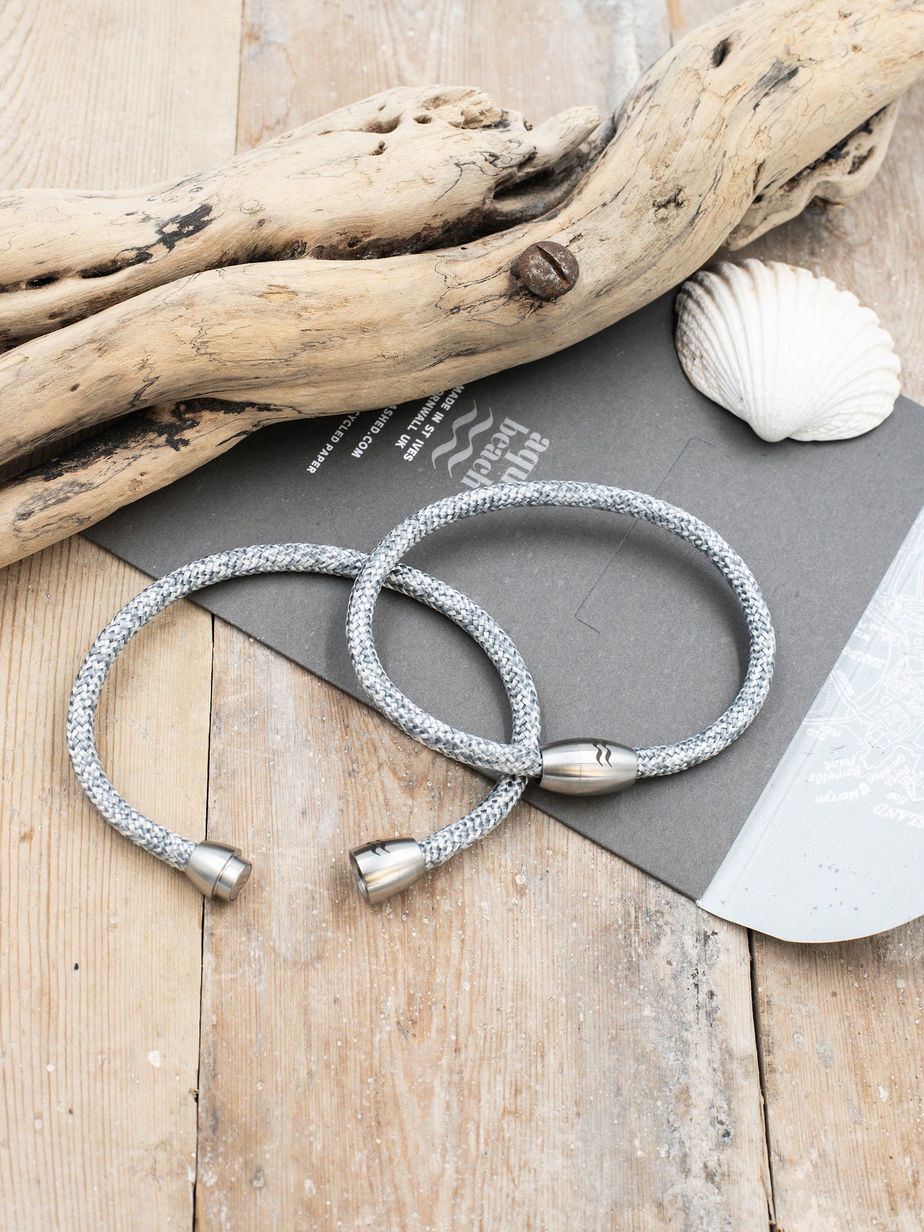 Aqua Beach Recycled Plastic Bracelet, Beach Jewellery, made in the UK