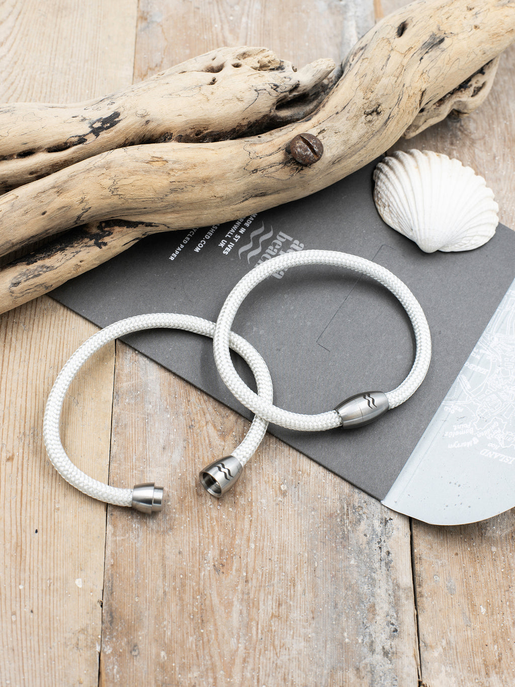 Aqua Beach Recycled Plastic Bracelet, Beach Jewellery, made in the UK