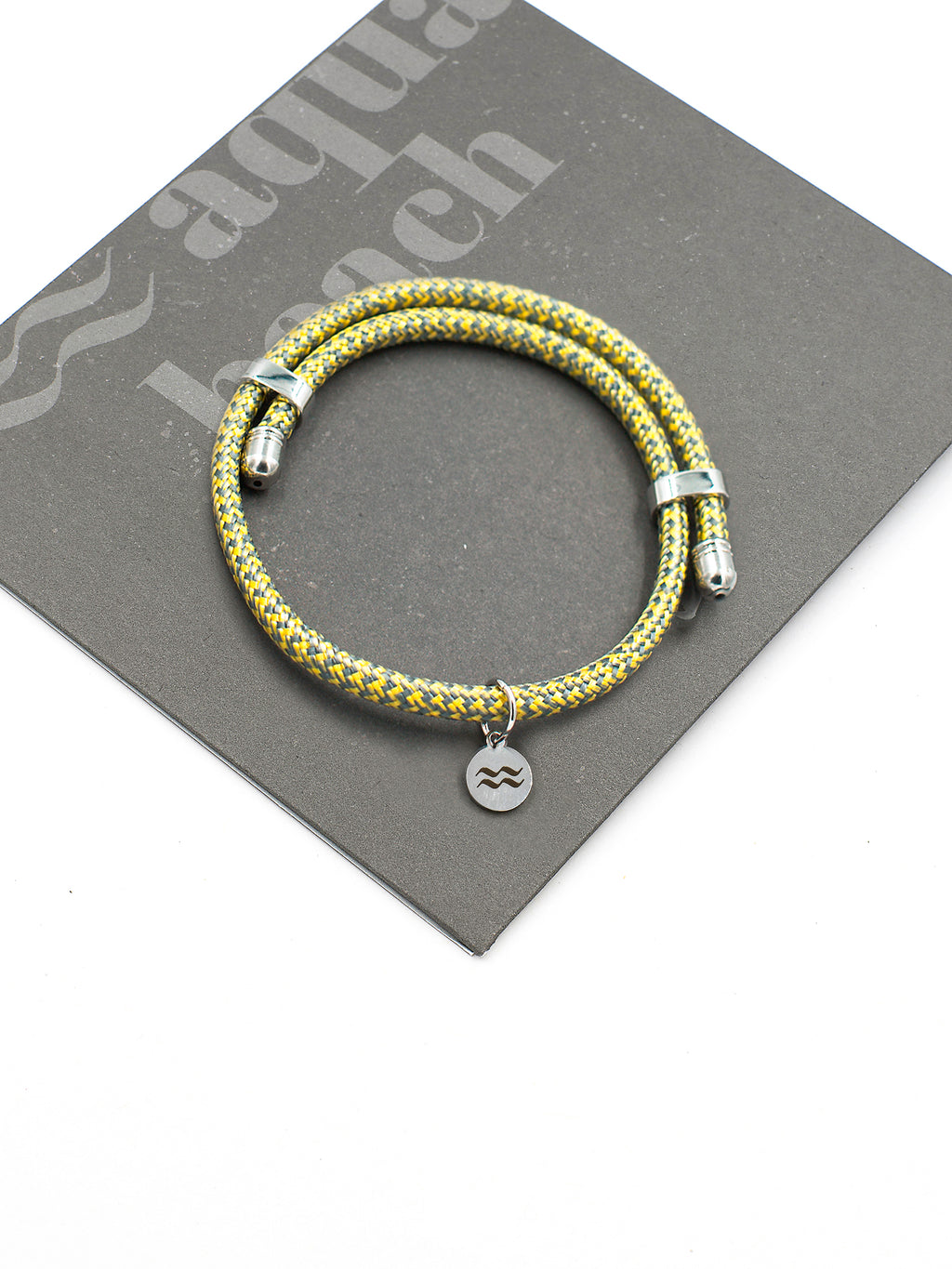 Rope Bracelet - Recycled - Size Adjustable - Yellow