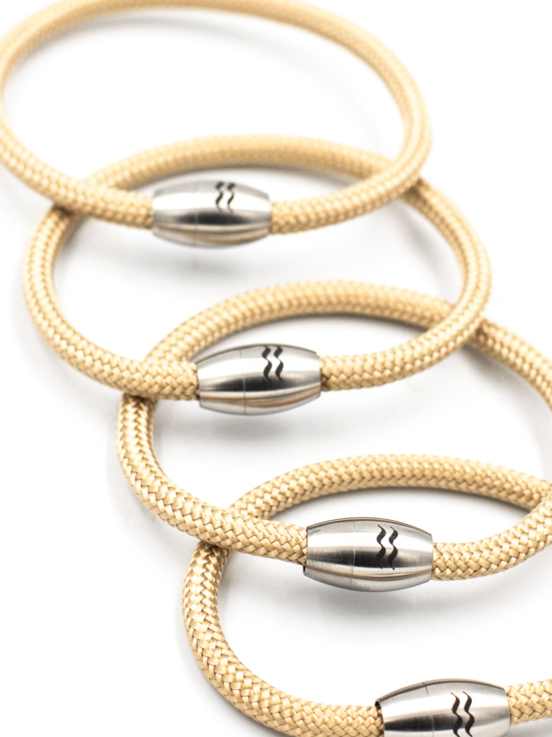 Aqua Beach Recycled Plastic Bracelet - Sand