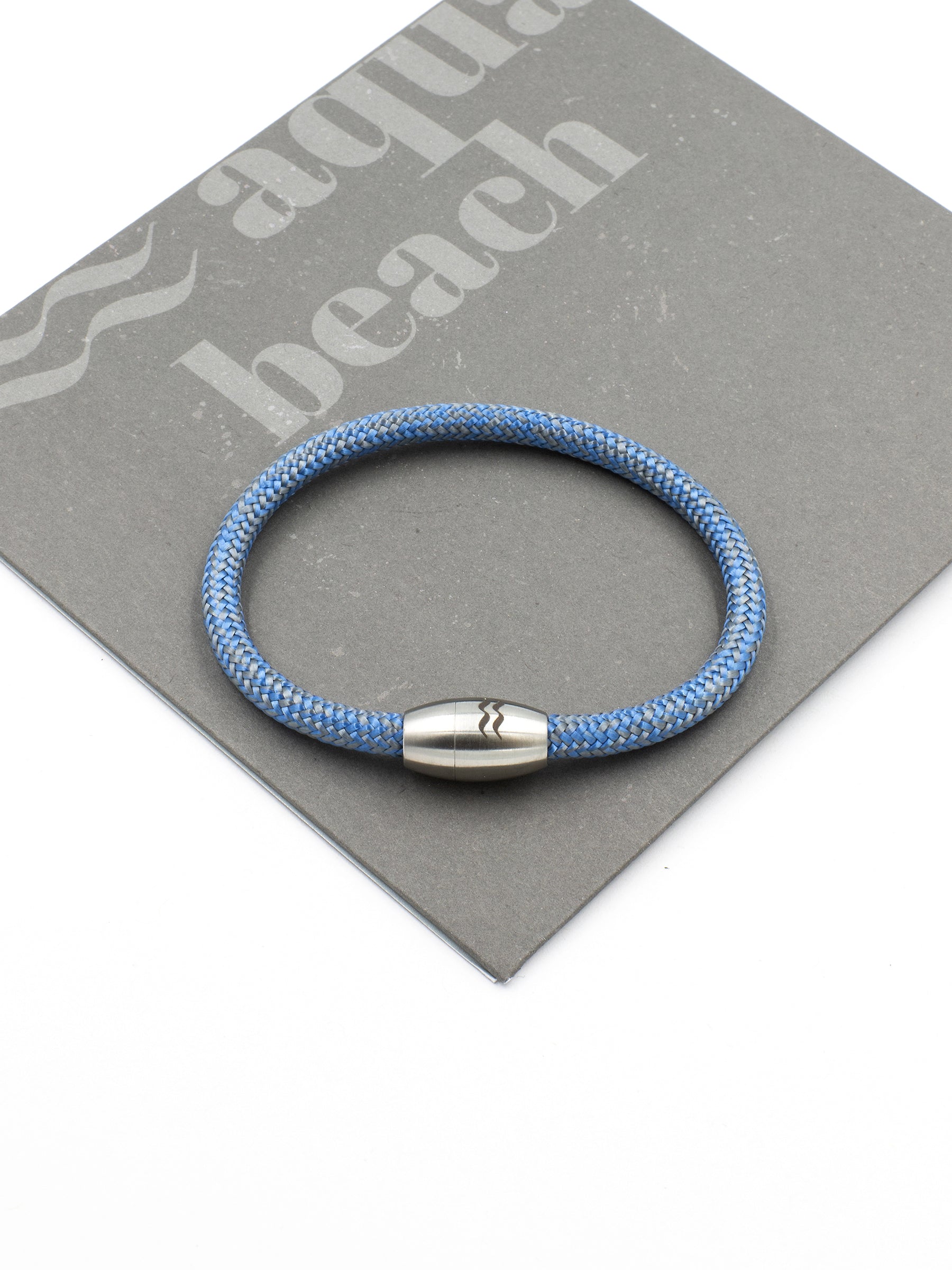 Aqua Beach Recycled Plastic Bracelet - Blue