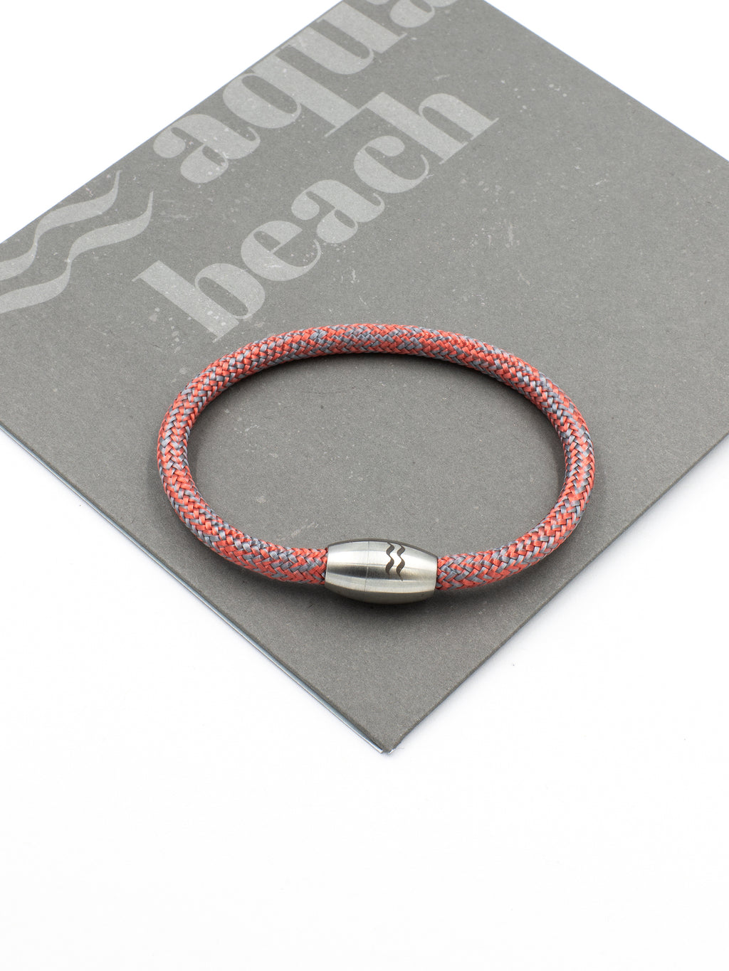 Aqua Beach Recycled Plastic Bracelet - Red