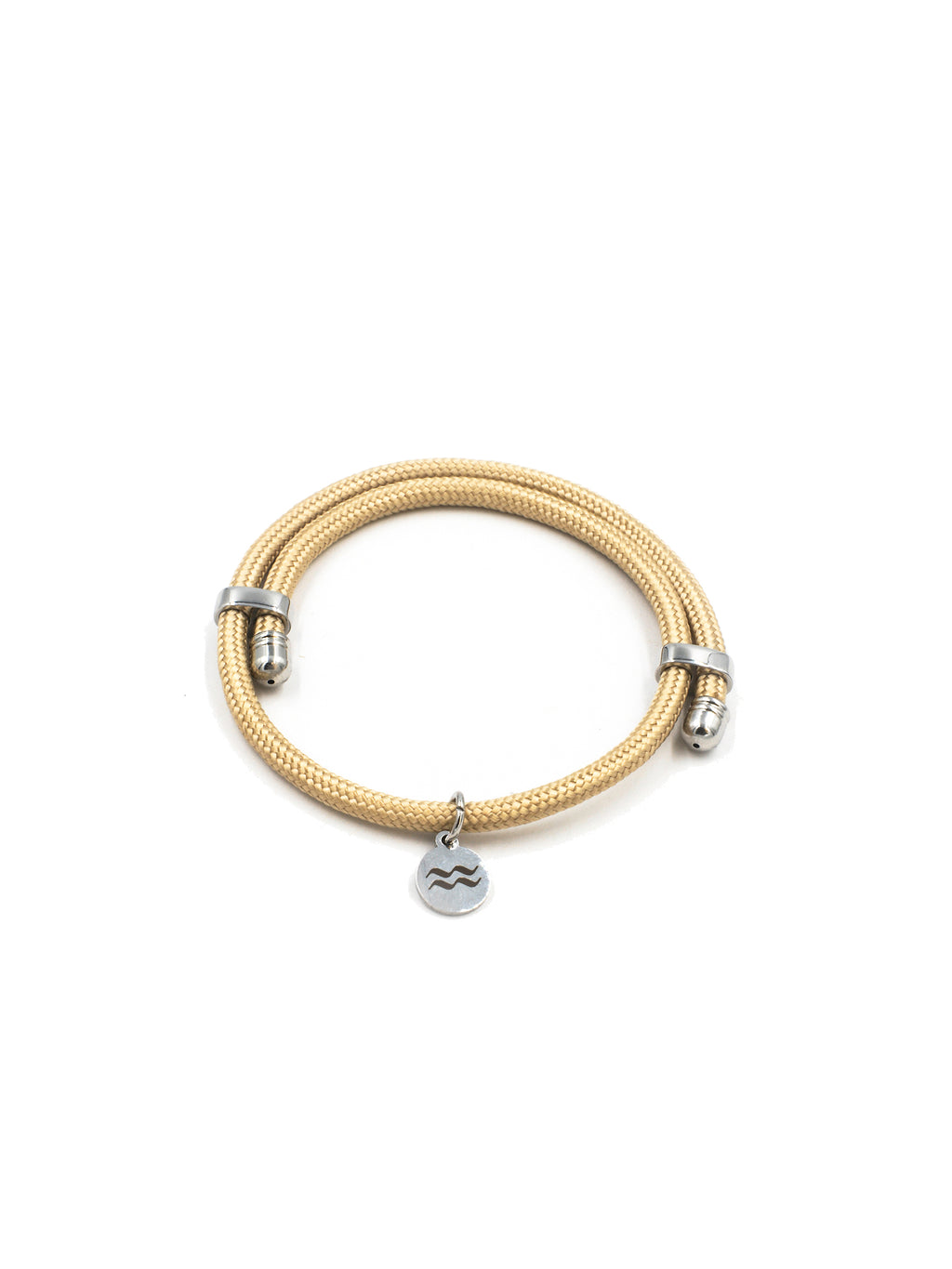 Rope Bracelet - Recycled - Size Adjustable - Sand