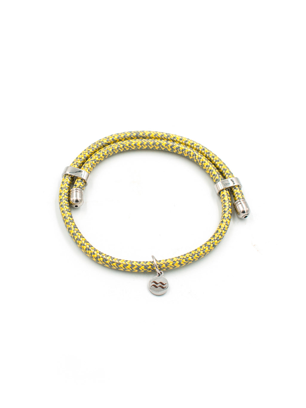 Rope Bracelet - Recycled - Size Adjustable - Yellow