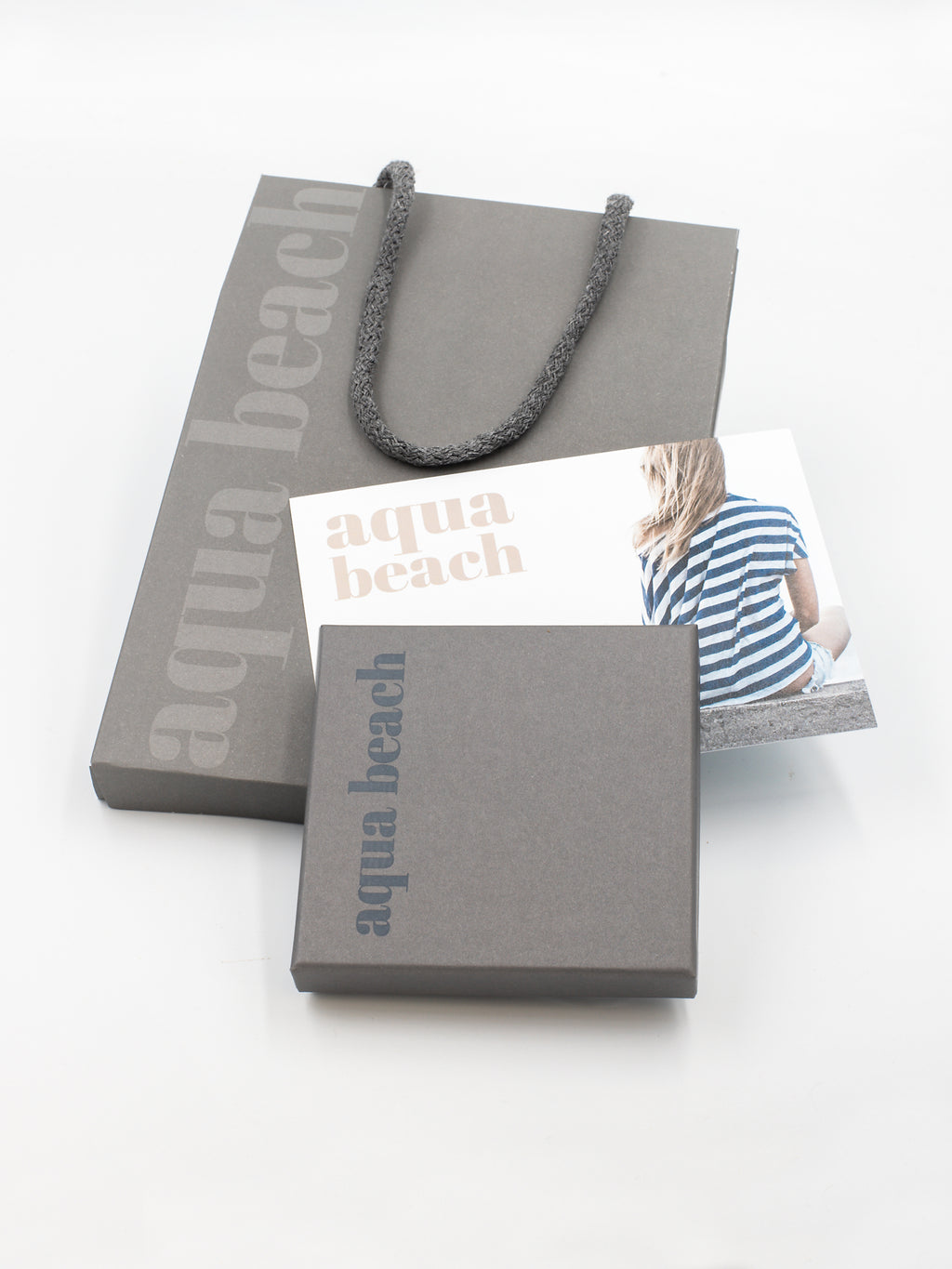 Aqua Beach - Sterling Silver Paper Clip Bracelet with Amazonite