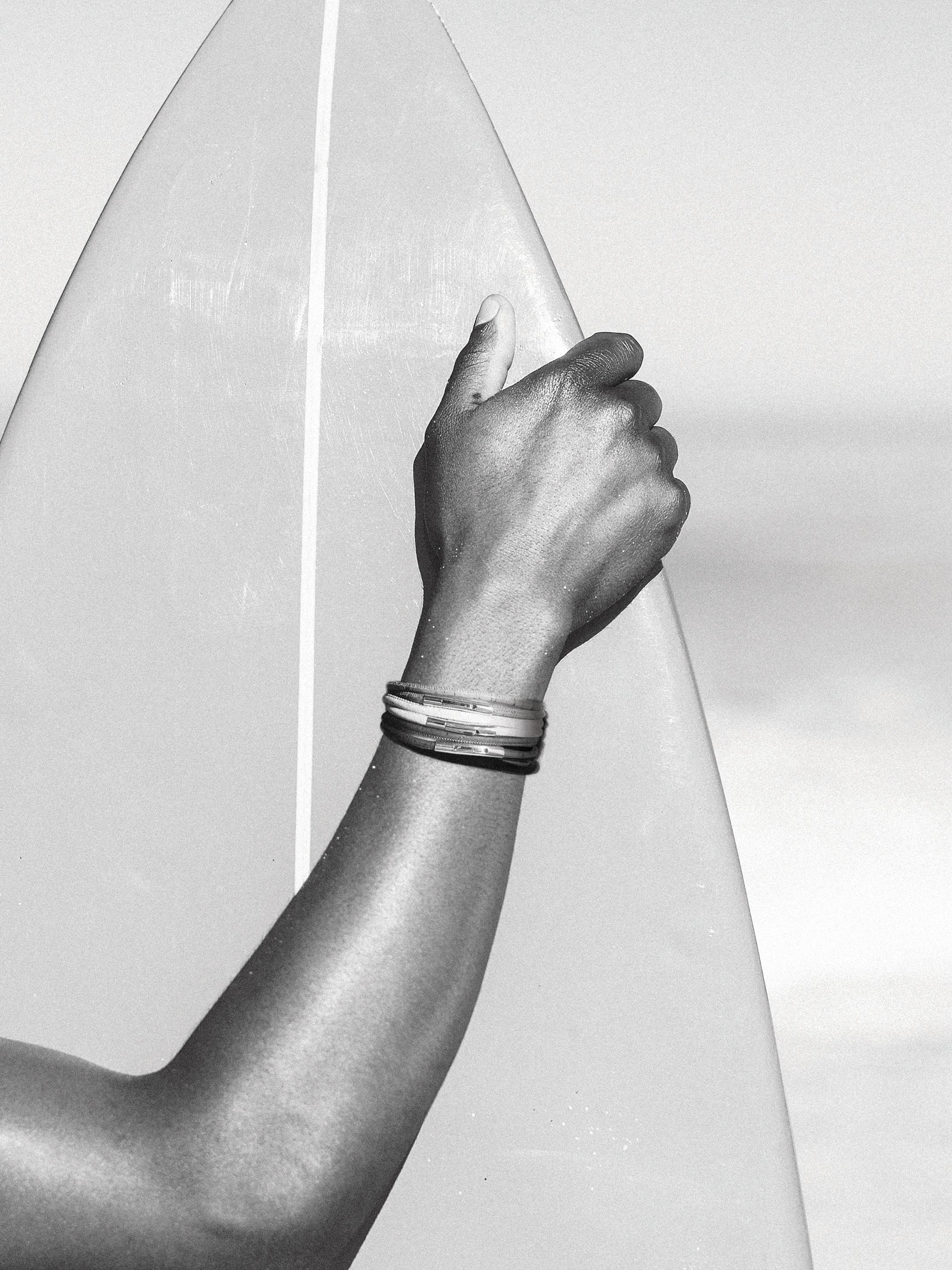 Aqua Beach Sustainable Cork Bracelet - Chestnut